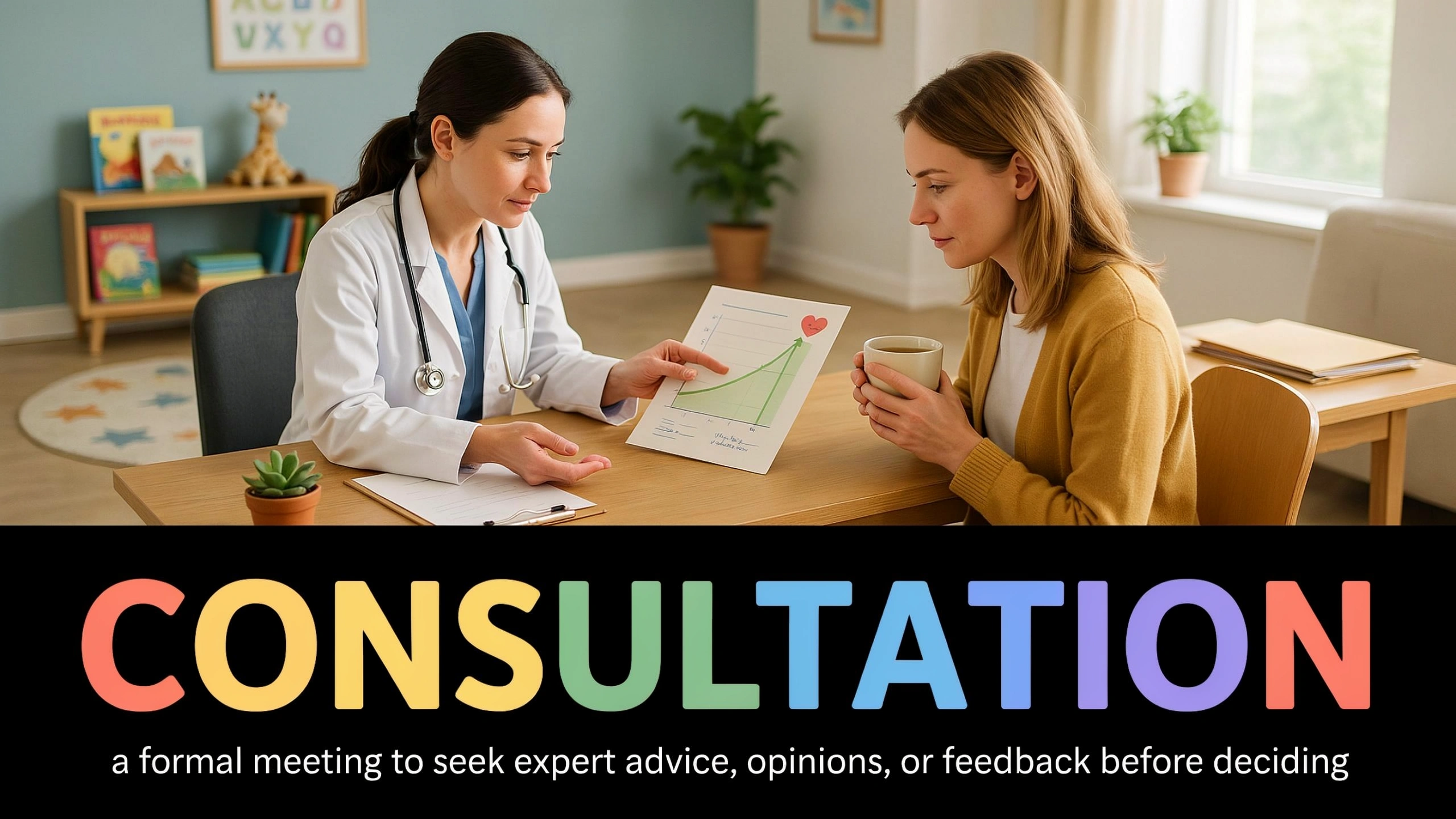 English Illustration for consultation